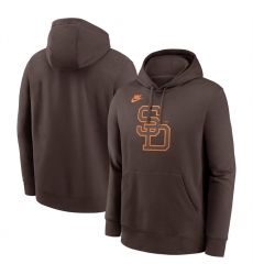 Men's San Diego Padres Brown Cooperstown Collection Logo Club Pullover Hoodie