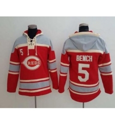 Men's Cincinnati Reds #5 Johnny Bench Retired Red Baseball MLB Hoodie