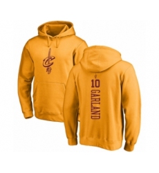 Basketball Cleveland Cavaliers #10 Darius Garland Gold One Color Backer Pullover Hoodie