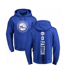 NBA Nike Philadelphia 76ers #0 Justin Patton Royal Blue Backer Pullover Hoodie