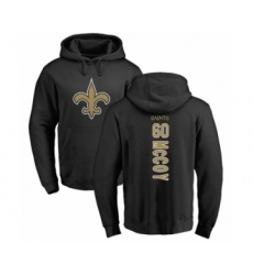 Football New Orleans Saints #60 Erik McCoy Black Backer Pullover Hoodie