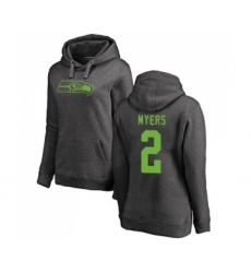 Football Women's Seattle Seahawks #2 Jason Myers Ash One Color Pullover Hoodie