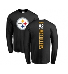 Football Pittsburgh Steelers #93 Dan McCullers Black Backer Long Sleeve T-Shirt