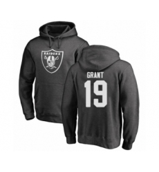 Football Oakland Raiders #19 Ryan Grant Ash One Color Pullover Hoodie