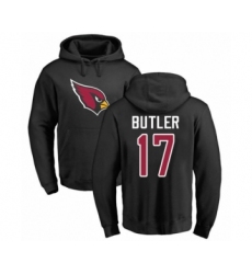 Football Arizona Cardinals #17 Hakeem Butler Black Name & Number Logo Pullover Hoodie