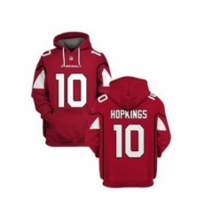 Men's Arizona Cardinals #10 DeAndre Hopkins 2021 Red Pullover Football Hoodie
