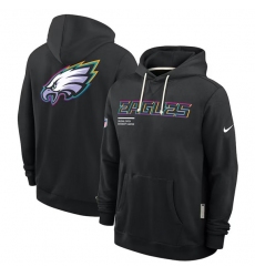 Men's Philadelphia Eagles Black 2025 Crucial Catch Dri-FIT Hoodie