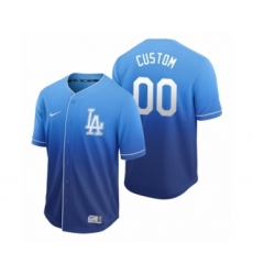 Los Angeles Dodgers Custom Royal Fade Nike Jersey