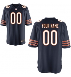 Men's Chicago Bears Nike Navy Custom Game Jersey