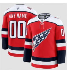 Men's Washington Capitals Active Player Custom Red 2025-26 Alternate Stitched Hockey Jersey