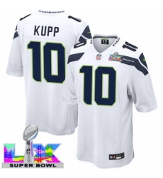 Men's Seattle Seahawks #10 Cooper Kupp White 2025 2026 Super Bowl LX F U S E Stitched Jersey