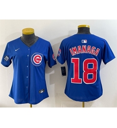 Youth Chicago Cubs #18 Shōta Imanaga Royal 'Ryne Sandberg Tribute' Vapor Limited V2 Stitched Baseball Jersey
