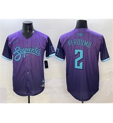 Men's Arizona Diamondbacks #2 Geraldo Perdomo Purple 2025 City Connect Limited Stitched Baseball Jersey