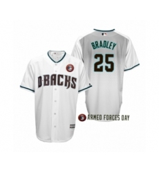 Men's 2019 Armed Forces Day Archie Bradley #25 Arizona Diamondbacks White Jersey
