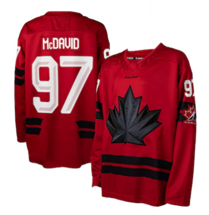 Youth Connor McDavid #97 Red Hockey Canada 2026 Replica Jersey