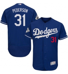 Men's Majestic Los Angeles Dodgers #31 Joc Pederson Authentic Royal Blue Alternate 2017 World Series Bound Flex Base MLB Jersey