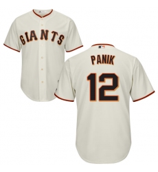 Youth Majestic San Francisco Giants #12 Joe Panik Replica Cream Home Cool Base MLB Jersey
