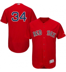 Men's Majestic Boston Red Sox #34 David Ortiz Red Alternate Flex Base Authentic Collection MLB Jersey