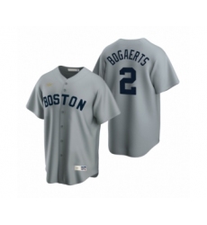 Men's Boston Red Sox #2 Xander Bogaerts Nike Gray Cooperstown Collection Road Jersey