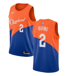 Youth Nike Cleveland Cavaliers #2 Kyrie Irving Swingman Blue NBA Jersey - City Edition