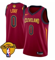 Youth Nike Cleveland Cavaliers #0 Kevin Love Swingman Maroon 2018 NBA Finals Bound NBA Jersey - Icon Edition