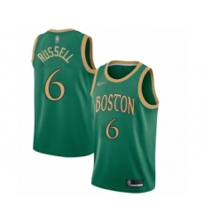 Women's Boston Celtics #6 Bill Russell Swingman Green Basketball Jersey - 2019 20 City Edition