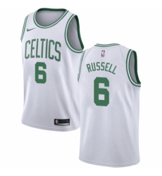 Women's Nike Boston Celtics #6 Bill Russell Authentic White NBA Jersey - Association Edition
