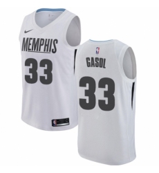 Women's Nike Memphis Grizzlies #33 Marc Gasol Swingman White NBA Jersey - City Edition