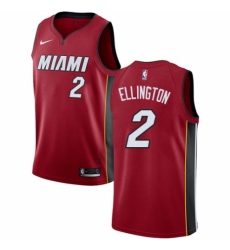 Women's Nike Miami Heat #2 Wayne Ellington Swingman Red NBA Jersey Statement Edition