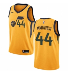 Women's Nike Utah Jazz #44 Pete Maravich Authentic Gold NBA Jersey Statement Edition