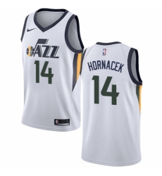 Women's Nike Utah Jazz #14 Jeff Hornacek Authentic NBA Jersey - Association Edition
