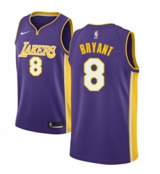 Men's Nike Los Angeles Lakers #8 Kobe Bryant Authentic Purple NBA Jersey - Icon Edition