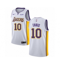 Women's Los Angeles Lakers #10 Tyler Ennis Authentic White Basketball Jersey - Association Edition