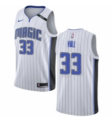 Men's Nike Orlando Magic #33 Grant Hill Authentic NBA Jersey - Association Edition