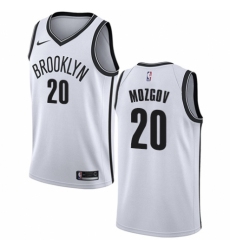 Youth Nike Brooklyn Nets #20 Timofey Mozgov Swingman White NBA Jersey - Association Edition