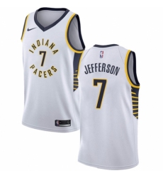 Women's Nike Indiana Pacers #7 Al Jefferson Swingman White NBA Jersey - Association Edition
