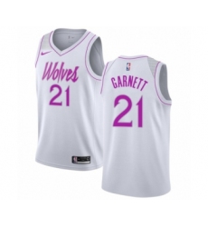 Women's Nike Minnesota Timberwolves #21 Kevin Garnett White Swingman Jersey - Earned Edition