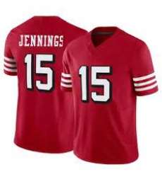 Men's San Francisco 49ers #15 Jauan Jennings New Red Vapor Untouchable Limited Stitched Football Jersey