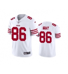 Men's San Francisco 49ers #86 Danny Gray White Stitched Football Jersey