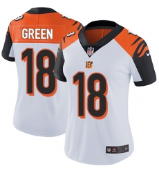 Women's Nike Cincinnati Bengals #18 A.J. Green Vapor Untouchable Limited White NFL Jersey