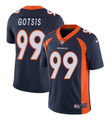 Youth Nike Denver Broncos #99 Adam Gotsis Navy Blue Alternate Vapor Untouchable Limited Player NFL Jersey