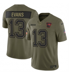 Men's Tampa Bay Buccaneers #13 Mike Evans Olive 2025 Salute to Service Limited Football Stitched Jersey