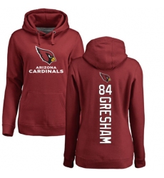 NFL Women's Nike Arizona Cardinals #84 Jermaine Gresham Maroon Backer Pullover Hoodie