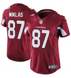 Women's Nike Arizona Cardinals #87 Troy Niklas Red Team Color Vapor Untouchable Limited Player NFL Jersey