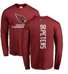 NFL Nike Arizona Cardinals #98 Corey Peters Maroon Backer Long Sleeve T-Shirt