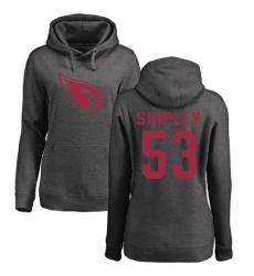 NFL Women's Nike Arizona Cardinals #53 A.Q. Shipley Ash One Color Pullover Hoodie