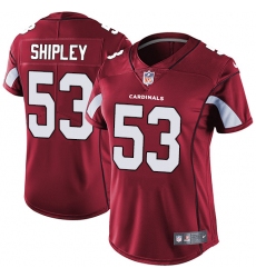 Women's Nike Arizona Cardinals #53 A.Q. Shipley Red Team Color Vapor Untouchable Limited Player NFL Jersey