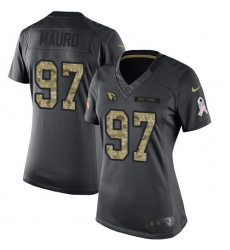 Women's Nike Arizona Cardinals #97 Josh Mauro Limited Black 2016 Salute to Service NFL Jersey