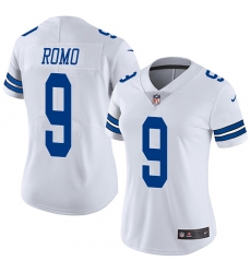 Women's Nike Dallas Cowboys #9 Tony Romo White Vapor Untouchable Limited Player NFL Jersey