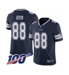 Men's Dallas Cowboys #88 Michael Irvin Navy Blue Team Color Vapor Untouchable Limited Player 100th Season Football Jersey